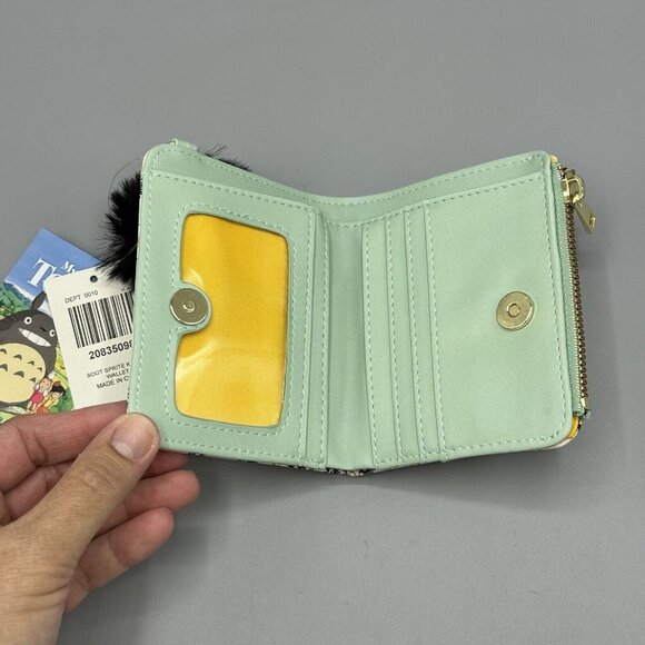 Studio Ghibli My Neighbor Totoro Soot Sprites Flower Mini Wallet Her Universe - Picture 3 of 9